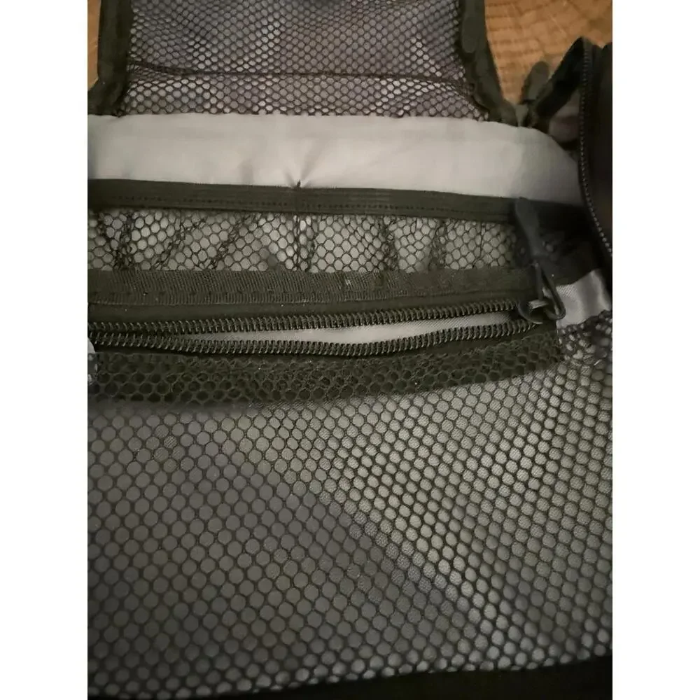Vintage 1990s Ballistic Nylon Hanging Toiletry Bag Black Travel Organizer